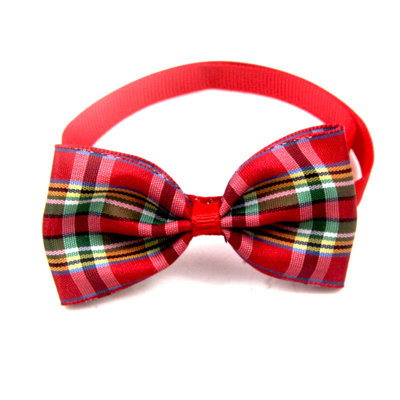 Cute Plaid Pet Bow Tie  Dog & Cat Neckwear