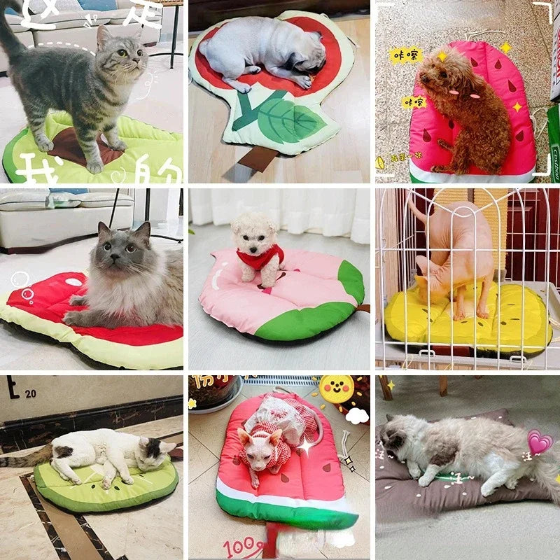 Cooling Dog Mat  Breathable Summer Ice Pad for Dogs & Cats, Washable Pet Bed
