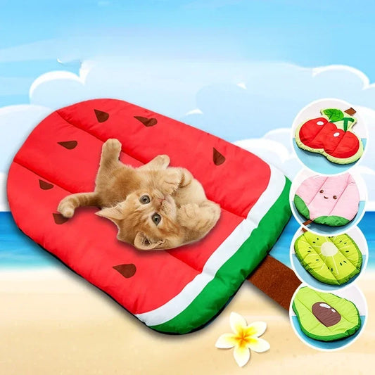 Cooling Dog Mat  Breathable Summer Ice Pad for Dogs & Cats, Washable Pet Bed