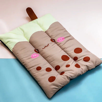 Cooling Dog Mat  Breathable Summer Ice Pad for Dogs & Cats, Washable Pet Bed